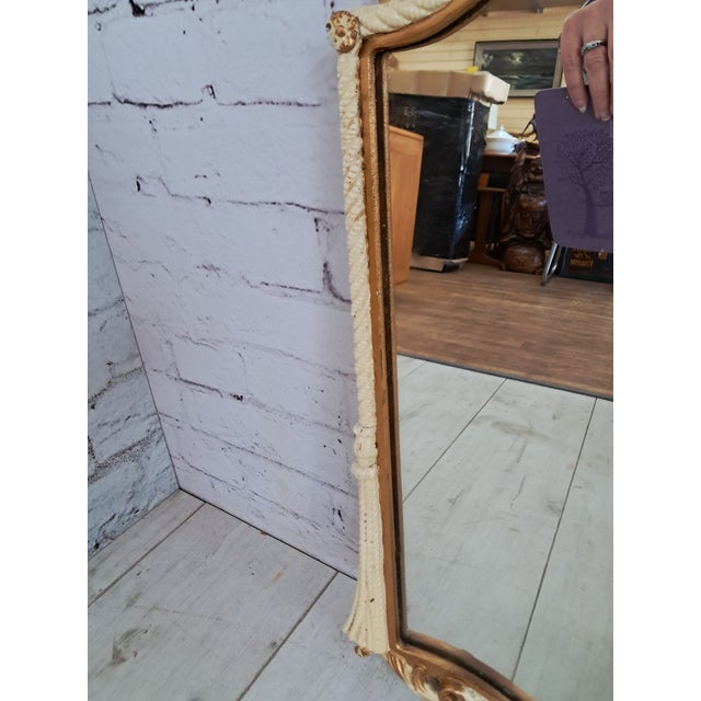 Large Vintage Mirror with Gold Gilt Frame, 1960 For Sale - Image 10 of 17