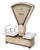 Cream Vintage Belgian Industrial Market Scale Master, 1940s For Sale - Image 8 of 8