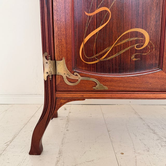 Art Nouveau Vertico Dresser with Flower Marquetry, France, 1905 For Sale - Image 17 of 18