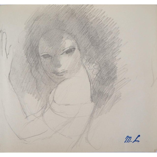 Marie Laurencin, Seductress, Original Pencil Drawing For Sale - Image 6 of 6