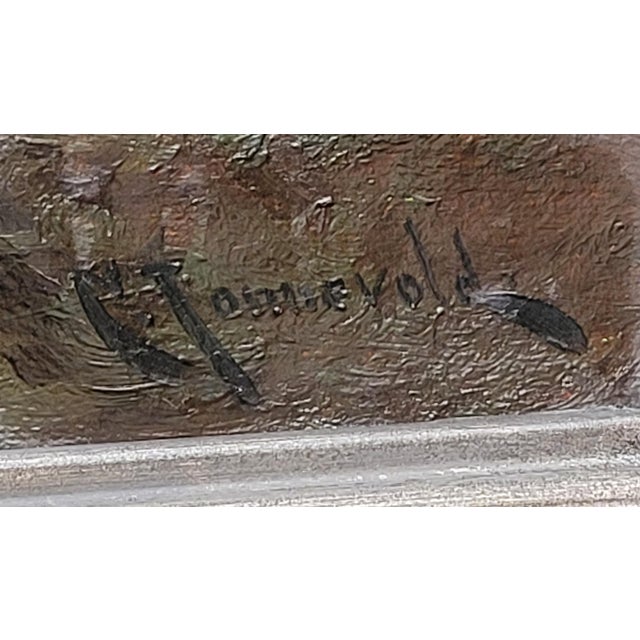 Impressionist California Mountain Landscape With Cows by Carl Henrik Jonnevold (1856-1955) For Sale - Image 3 of 11