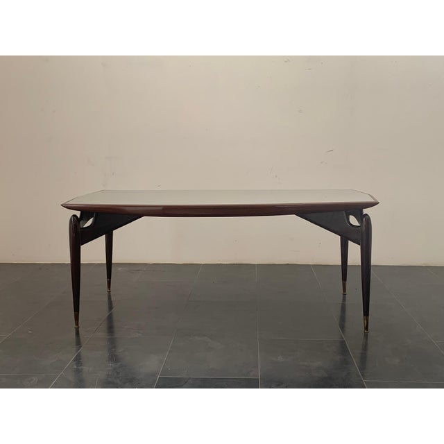 Table in Mahogany and Rosewood with Brass Tips, 1950s For Sale - Image 14 of 14