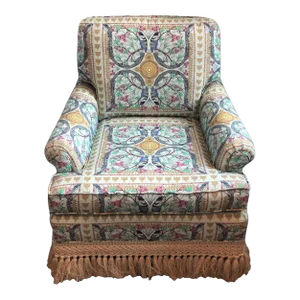Contemporary Blue Lyrebird Armchair