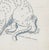 1943 feline drawing on paper by Devon, UK artist William E. Wood. Signed lower right. Combined shipping available, please...