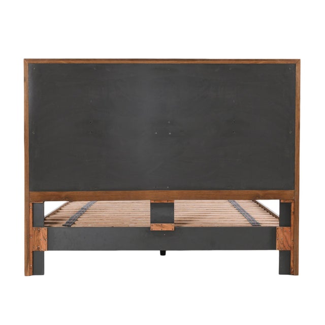 Deco Mod Oak Bed Frame Eastern King Chairish