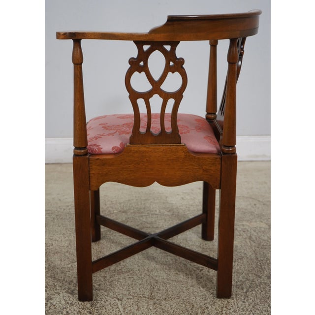 Chippendale Chippendale Mahogany Corner Chair For Sale - Image 3 of 12