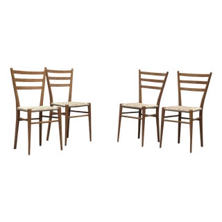Gobbetta Chiavarina Chairs from Fratelli Levaggi, Italy, 1960s, Set of 4 For Sale