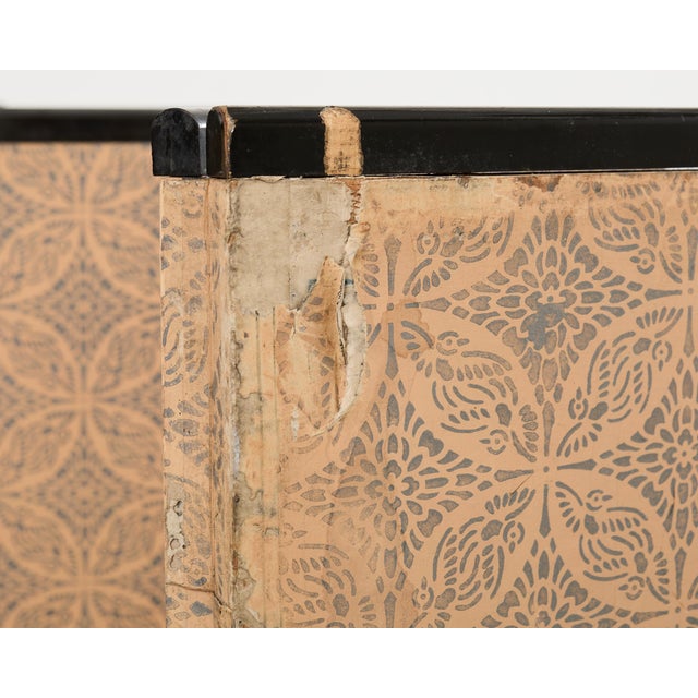 Pair Japanese Edo Six Panel Harimaze Decoupage Screens For Sale - Image 18 of 18