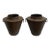 Planters Tapered Storage Vessel Pair C Hint of Red For Sale