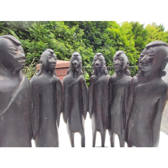 Sculpture of the Makonde People Family Tree, 1970s For Sale - Image 4 of 6