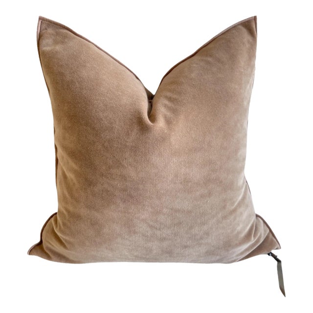 Vintage Velvet Accent Pillow For Sale