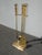 1990s Vintage French Country Gold Brass Fireplace Tools W Three Tools For Sale - Image 5 of 12