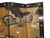 1970s Vintage Oriental Asian Gold Coromandel Four Panel Screen Room Divider W Geishas For Sale - Image 5 of 12