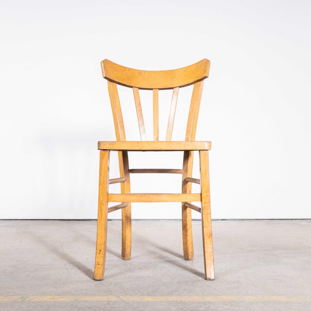 Wood Farmhouse French Blonde Dining Chairs, 1950s, Set of 12 For Sale - Image 7 of 9