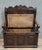 Renaissance Style Neo-Gothic Wooden Bench with Chest, 19th Century For Sale - Image 3 of 9