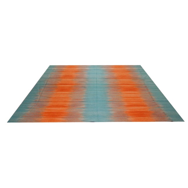 Vintage Mazandaran tribal hand woven kilim with natural colors,organic wool and geometric pattern.