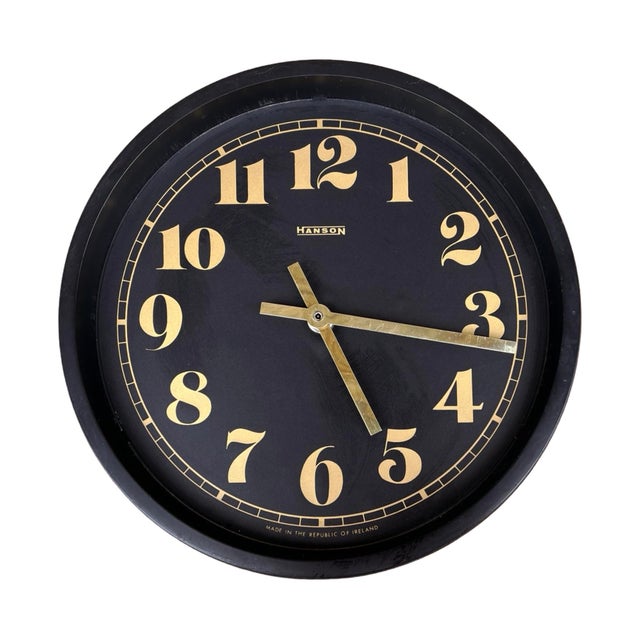 Designer Wall Clock, Hanson Ireland, 1990s. For Sale - Image 9 of 12