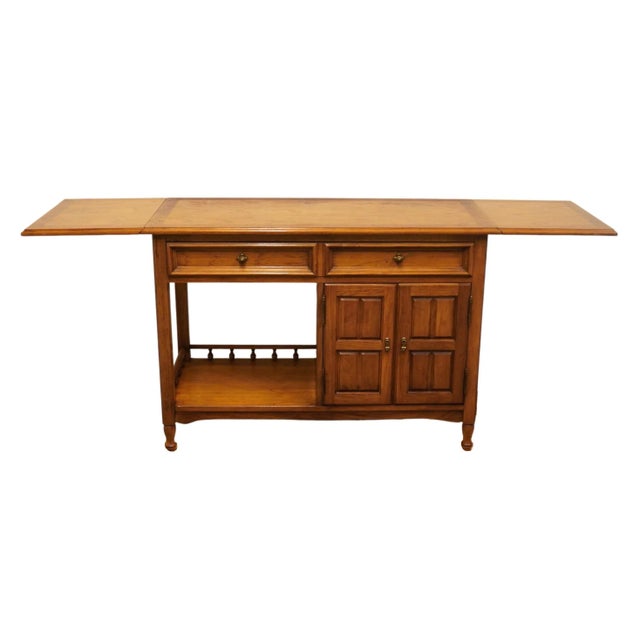 Wood Thomasville Furniture Monterey Collection Spanish Mediterranean 41" Drop-Leaf Server Buffet 705-26 For Sale - Image 7 of 12