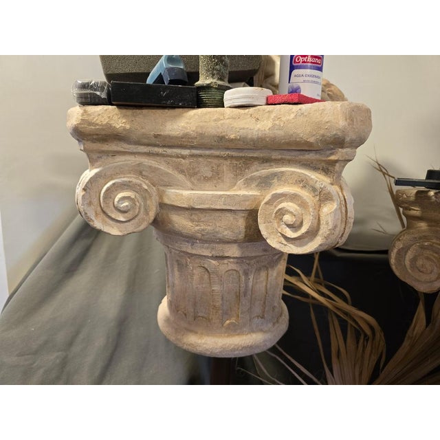 1950s Romanesque Decorative Capitals in Terracotta, 1950s For Sale - Image 5 of 11