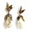 English Bochic "Orient" Ruby, Topaz & Multi Fancy Gem Earrings Set In 18K Gold & Silver For Sale - Image 3 of 8