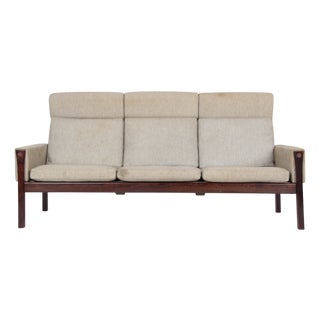 Vintage Three-Seater Sofa by Hans J. Wegner, 1960s For Sale