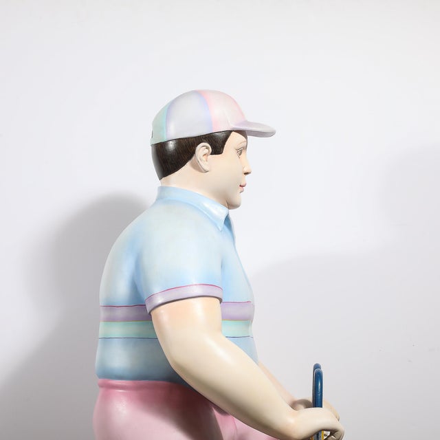 Boy Riding a High Bicycle Edition 11/25 Documented & Signed by Sergio Bustamante For Sale - Image 9 of 18