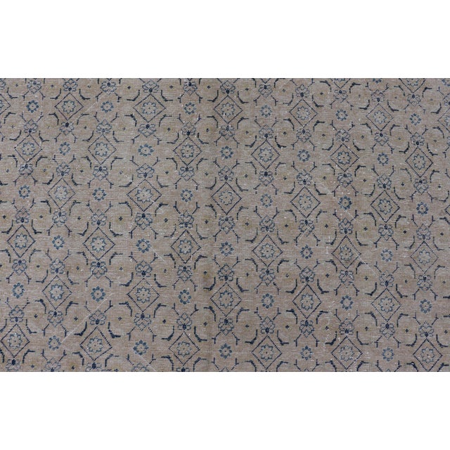 Antique Persian Tabriz Rug With All-Over Small Tribal Design in Muted Tones 10'2 X 13'6 For Sale In Atlanta - Image 6 of 12