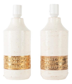 Ceramic Lamps by Aldo Londi for Bitossi, Sweden, 1960s, Set of 2