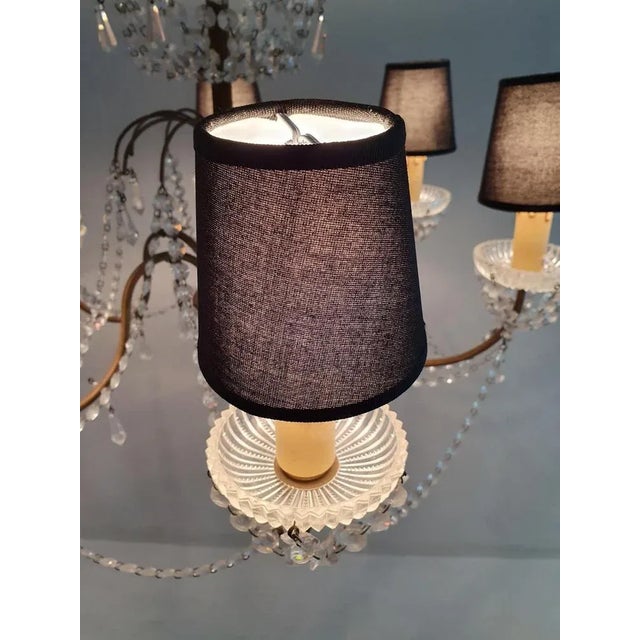 Rococo Rococo Crystal Chandelier, Italy, 1950s For Sale - Image 3 of 10