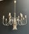 Metal Neoclassical Style Chandelier in Silver Metal. French Work by Maison Charles For Sale - Image 7 of 12