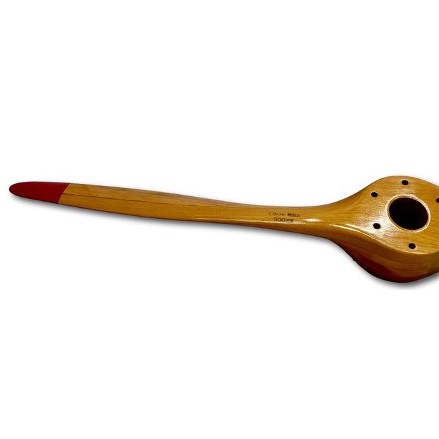 Mid 20th Century Beautiful Authentic Vintage Hand Made Maple Wood U S Propellers Inc. Airplane Propeller - 44 Inches Long For Sale - Image 5 of 18