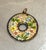 Art Deco Cloisonne' Enameled Brass Large Circular Pendant For Sale - Image 3 of 3