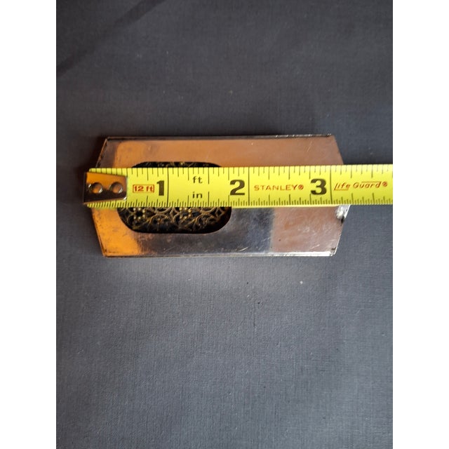 Mid-Century Modern Vintage Israel Sterling Silver 925 Filigree Mezuzah Case Tiger's Eye Stone Judaica For Sale - Image 3 of 18