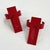 Red Space Age Wall Lamps in Red & White Glass & Plastic, 1970s For Sale - Image 8 of 9