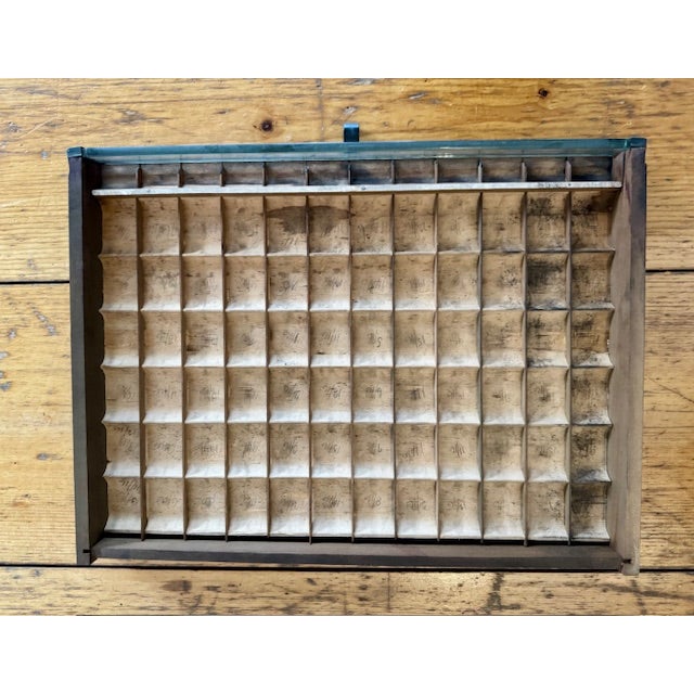 Brown Vintage Spool Cabinet For Sale - Image 8 of 11