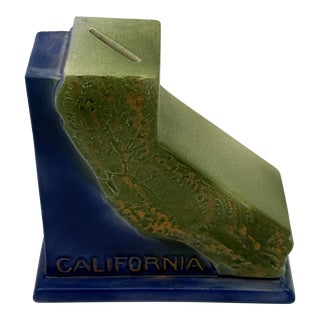 Vintage Ceramic California Bank For Sale