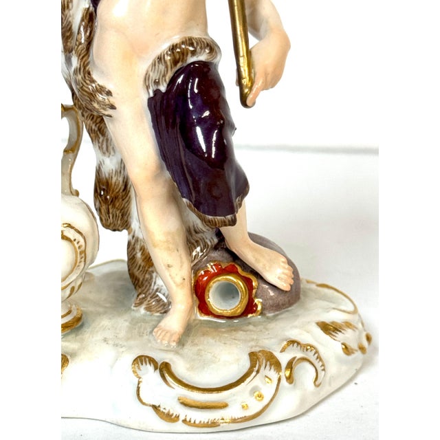 Meissen Porcelain Figure Bacchus with Grapes, Wine Jug, Late 19th/ Early 20th C For Sale - Image 13 of 18