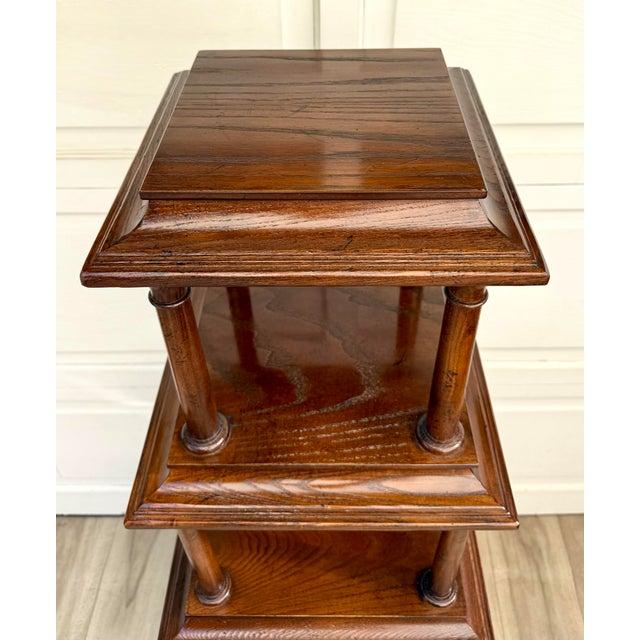 Neoclassical Late 20th Century Baker Furniture Architectural Graduated Tier Étagère For Sale - Image 3 of 12