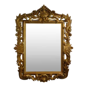 19th Century Italian Baroque Style Giltwood Mirror