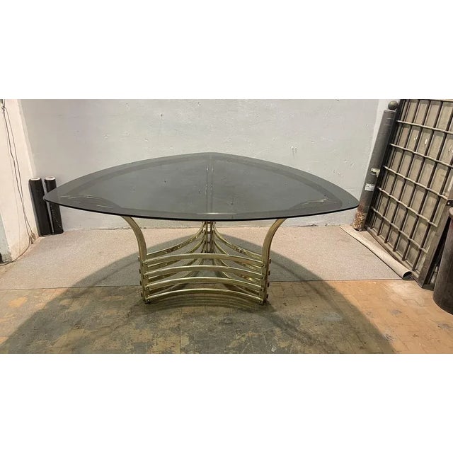 Metal Vintage Table in Brass, 1970s For Sale - Image 7 of 10