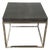 Restoration Hardware Faux Shagreen Cube Side Table With Polished Nickel Base For Sale