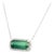 Natural Tourmaline Diamond Pendant Necklace 18" 14k W Gold 3.51 TCW Certified For Sale