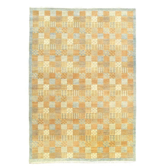 Hand-Knotted Modern Area Rug For Sale - Image 11 of 12