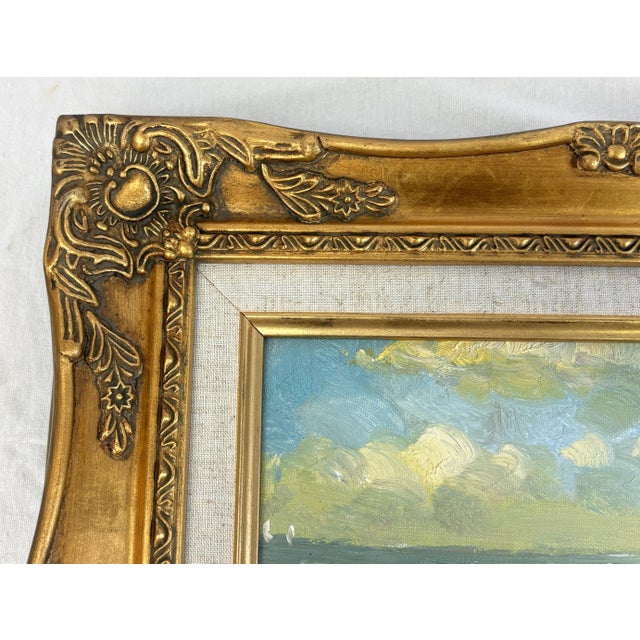 Original Signed Framed Oil Painting on Canvas Depicting a Beach Day For Sale - Image 15 of 15