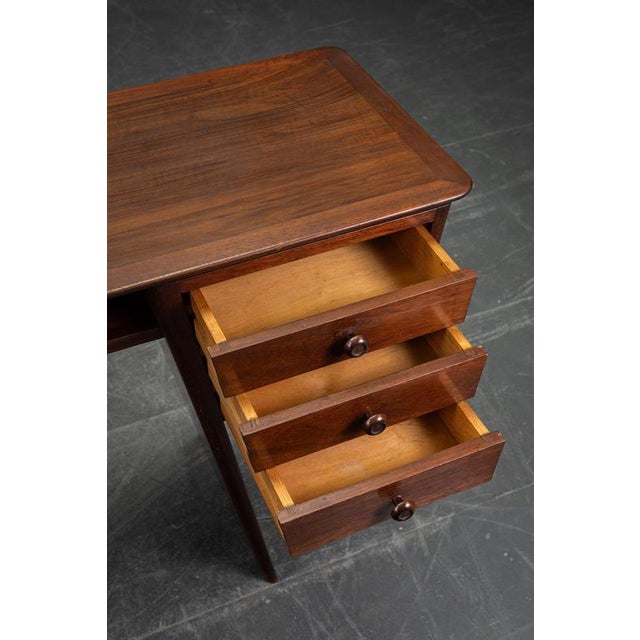 Wood Vintage Art Deco Lady Desk, 1940s For Sale - Image 7 of 15