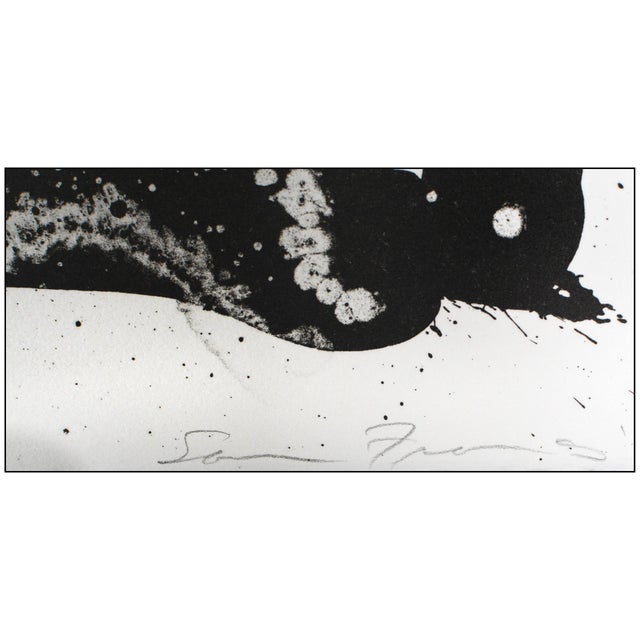 Late 20th Century Late 20th Century Third Stone (l.86; sf.98) Abstrac Black Lithograph Sam Francis For Sale - Image 5 of 7