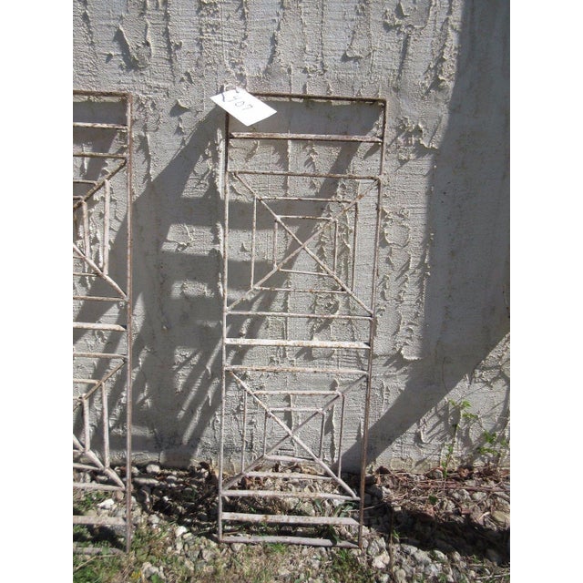 1900 - 1909 Antique Victorian Iron Gate Architectural Salvage Door For Sale - Image 5 of 6
