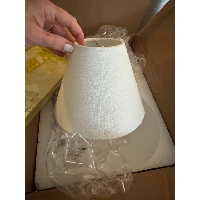 2020s Pair of Visual Comfort Alexa Hampton Dean Single Arm Sconce in Natural Brass For Sale - Image 5 of 8