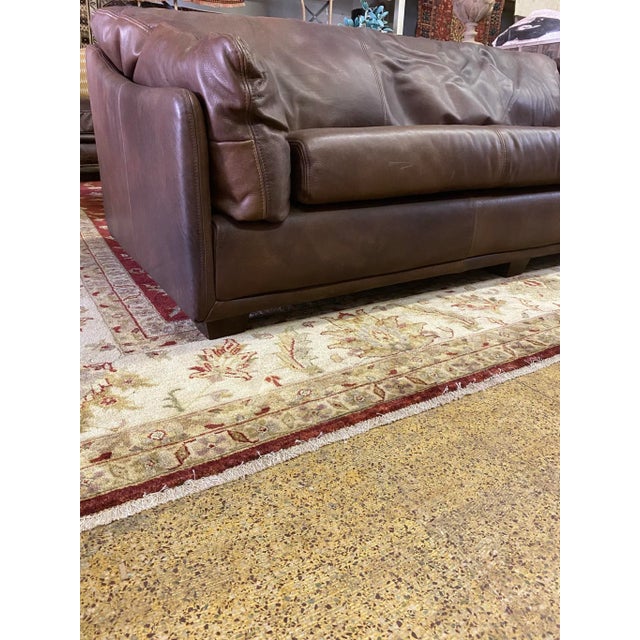 Timothy Oulton Matador Leather Modern Sofa For Sale - Image 10 of 13