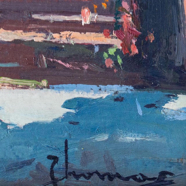 Positano and Valldemossa, Landscapes, 1990s, Oil on Canvas, Set of 2 For Sale - Image 11 of 15